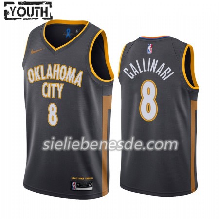 Kinder NBA Oklahoma City Thunder Trikot Danilo Gallinari 8 Nike 2019-2020 City Edition Swingman